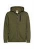 Sweatjacke mit Kapuze forest green