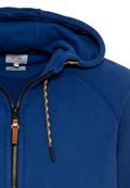 Sweatjacke mit Kapuze true blue
