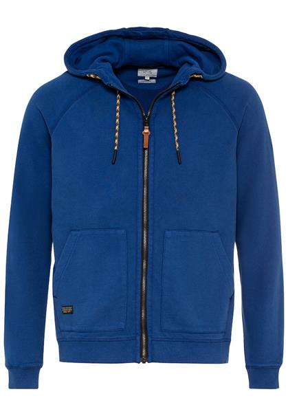 Sweatjacke mit Kapuze true blue