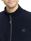 Sweatjacke mit Logo-Badge sky captain blue