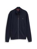 Sweatjacke mit Logo-Badge sky captain blue