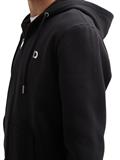 Sweatjacke mit Logo Print black