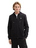 Sweatjacke mit Logo Print black