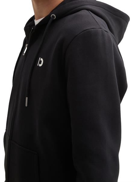 Sweatjacke mit Logo Print black