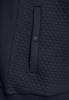 Sweatjacke mit Materialmix night blue