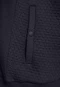 Sweatjacke mit Materialmix night blue