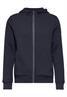 Sweatjacke mit Materialmix night blue