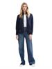 Sweatjacke mit Nylon-Einsätzen sky captain blue