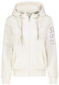 Sweatjacke mit Print offwhite