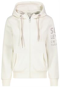Sweatjacke mit Print offwhite