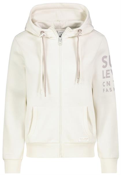 Sweatjacke mit Print offwhite
