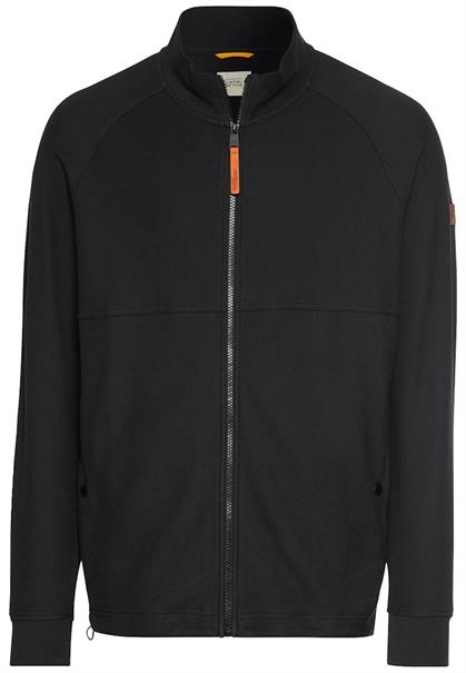 Sweatjacke mit Stehkragen asphalt