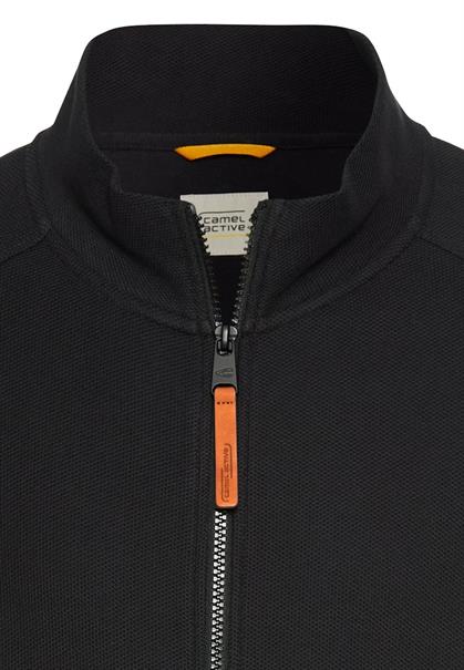 Sweatjacke mit Stehkragen asphalt