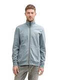 Sweatjacke mit Stehkragen grey mint