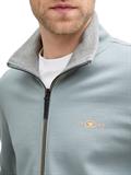 Sweatjacke mit Stehkragen grey mint