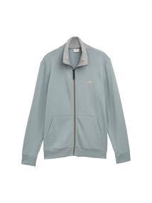 Sweatjacke mit Stehkragen grey mint