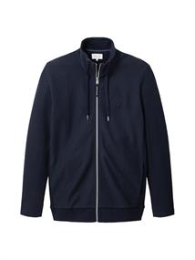 Sweatjacke mit Stehkragen sky captain blue