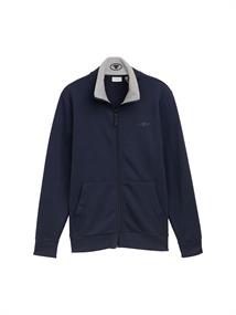 Sweatjacke mit Stehkragen sky captain blue