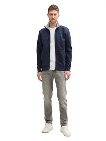 Sweatjacke mit Stehkragen sky captain blue
