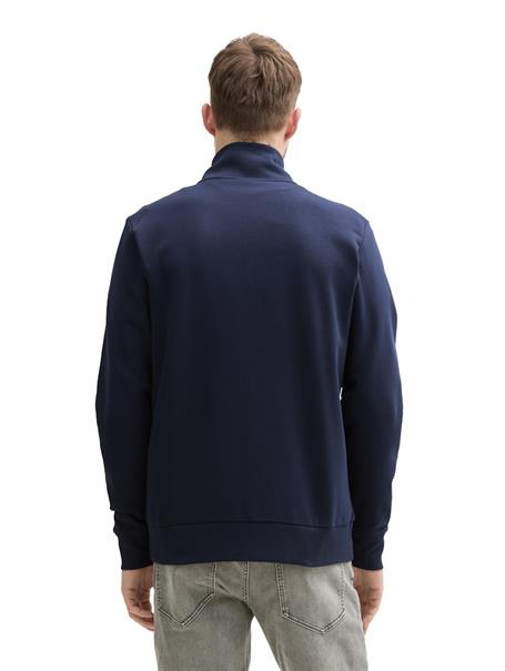 Sweatjacke mit Stehkragen sky captain blue