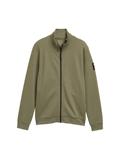 Sweatjacke mit Stehkragen tree moss green
