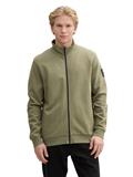 Sweatjacke mit Stehkragen tree moss green