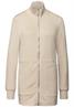 Sweatjacke mit Strickdetails soft fawn beige
