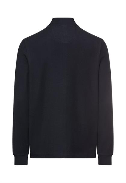 Sweatjacke mit verstellbarem Tunnelzug dark navy