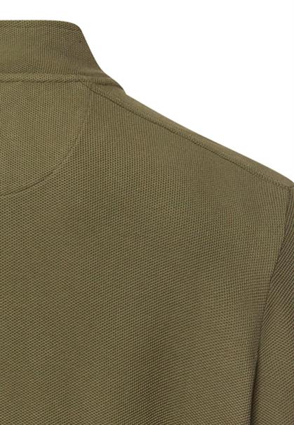 Sweatjacke mit verstellbarem Tunnelzug deep olive