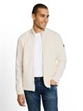 Sweatjacke mit Waffelstruktur gardenia white