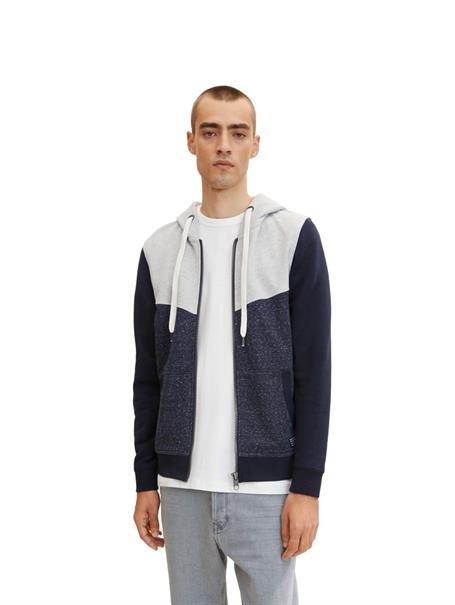 Sweatjacke navy offwhite inject stripe