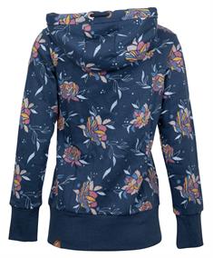 Sweatjacke "NESKA FLOWER ZIP" blau