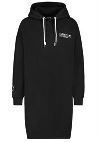 Sweatkleid black- white