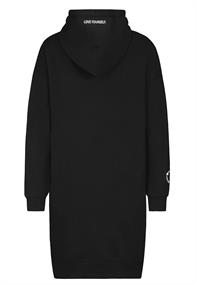 Sweatkleid black- white