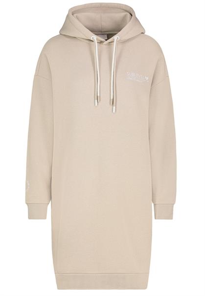 Sweatkleid light sand- white