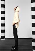 Sweatpullover mit Kapuze creamy beige