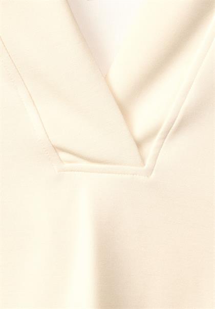 Sweatpullover mit Kapuze creamy beige