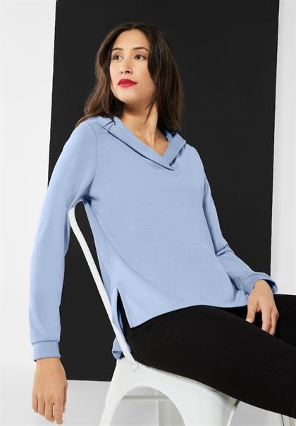 Sweatpullover mit Kapuze light lake blue
