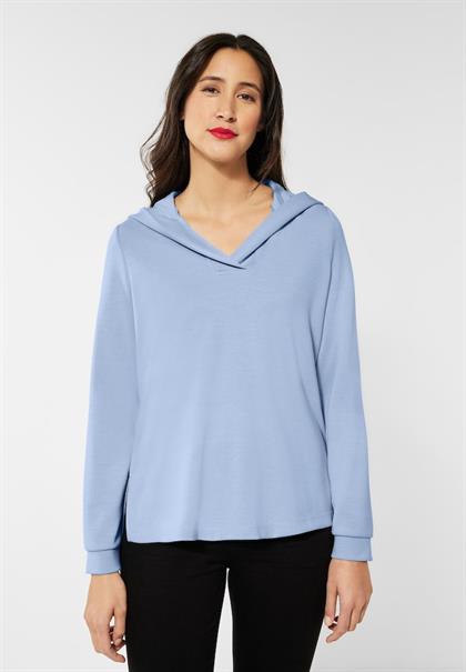 Sweatpullover mit Kapuze light lake blue