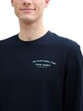 Sweatshirt aus Baumwolle sky captain blue