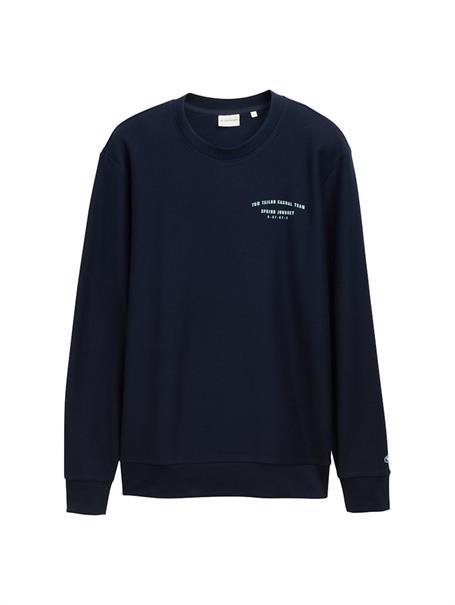 Sweatshirt aus Baumwolle sky captain blue