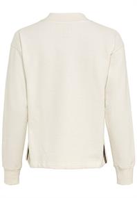 Sweatshirt aus Baumwollmix creme