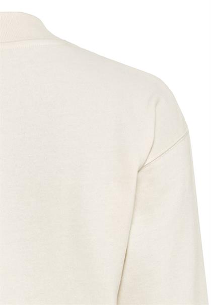 Sweatshirt aus Baumwollmix creme