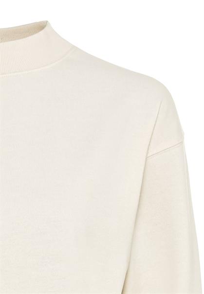 Sweatshirt aus Baumwollmix creme