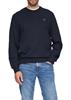 Sweatshirt aus Baumwollmix mit Logo-Detail blau