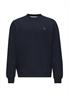 Sweatshirt aus Baumwollmix mit Logo-Detail blau