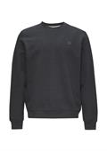 Sweatshirt aus Baumwollmix mit Logo-Detail grau