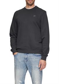 Sweatshirt aus Baumwollmix mit Logo-Detail grau