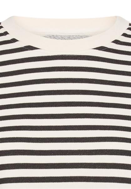 Sweatshirt aus einem Baumwollmix black - milkwhite st