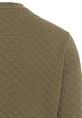 Sweatshirt aus reiner Baumwolle olive brown